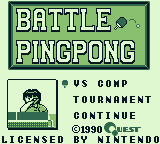 Battle Pingpong screenshot 4 for GameBoy